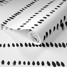 an artistic black and white wallpaper with circles, dots and lines on the paper