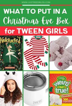 Even big kids (including Tween girls) get excited about a Christmas Eve box. Here are 5 fun things you can include in your night before Christmas box to make Christmas Eve magical. This fun Christmas tradition never gets old! Night Before Christmas Box, December Lessons, Red Pom Poms, Winter Science, Christmas Pj, Rainbow Loom Bands, Family Christmas Cards