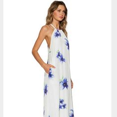 Winston White Carmen Maxi Dress Bought From Revolve.Com. New With Tags Retail Price $ 264 Brand New Casual Halter Neck Maxi Dress For Daywear, White Breezy Maxi Dress For Daytime, White Sleeveless Maxi Dress For Daytime, White Floral Print Halter Neck Maxi Dress, White Halter Neck Maxi Dress With Floral Print, White Halter Neck Casual Maxi Dress, Casual White Halter Neck Maxi Dress, White Breezy Halter Neck Dress, Spring White Maxi Dress For Daytime