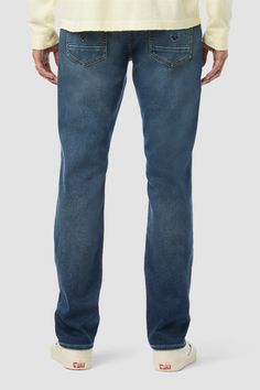 Description Can’t beat Blake, our modern, just-right fit. Mid-rise, slim through the hip and thigh with a tapered leg. A classic medium wash with slightly worn-in look and five-pocket detailing. Product Details Front Rise: 10.25", Knee: 16.5", Leg Opening: 14.5", Inseam: 34"Model Height 6’1"Model wearing size 32Measurements based on size 32 Fit & Care Content: 75% Cotton, 22% Polyester, 3% ElastaneMachine wash cold with like colorsDo not bleachTumble dry low or hang to dry Medium Wash Slim Straight Fit Jeans, Slim Straight Fit Medium Wash Jeans, Straight Fit Slim Jeans, Medium Wash Slim Jeans With Five Pockets, Slim Medium Wash Jeans With Five Pockets, Denim Branding, Slim Straight Jeans, Hudson Jeans, Slim Fit Men