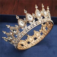 Royal Queen & King Tiaras and Crowns for Wedding Crowns Men, Hair Ornaments Wedding, Queens Tiaras, Rose Gold Lights, Wedding Hair Jewelry, Vintage Tiara, Metal Crown, Gold Tiara, Hair Accessories Set