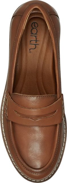 Earth® Javas Penny Loafer (Women) | Nordstrom Penny Loafers, Java, Stacked Heel, Loafers For Women, Penny, Memory Foam, Loafers, Nordstrom, Heels