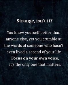 an image with the words strange isn't it?