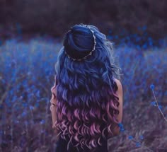 Dark Blue to Purple Ombre Hair Blue And Purple Hair, New Hair Look, Purple Ombre Hair, Guy Tang, Dye Ideas, Nice Hair, Ombre Hair Color, Dye My Hair, Hair Dye Colors