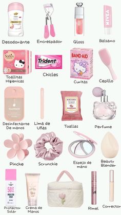 What To Put In An Emergency Kit, Girly Wishlist Ideas, What To Put In Your Emergency Kit, Wishlist Skincare, Girly Wishlist, Skincare At Home, Kit Skin Care, School Emergency Kit, Minimalist Living Room Ideas