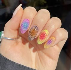 Nail Art Courses, Water Color Nails, Colorful Nail, Fire Nails, Nail Art Inspiration, Nail Manicure, Trendy Nails