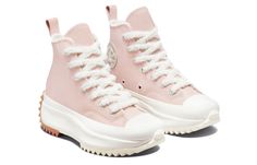 Converse Unisex Run Star Hike Canvas Shoes Pink 173080C Hike Converse, Converse Aesthetic, Converse Run Star Hike, Gcse Science, Converse Run, Trendy Shoes Sneakers, Run Star Hike, Converse Run Star, Shoes Pink