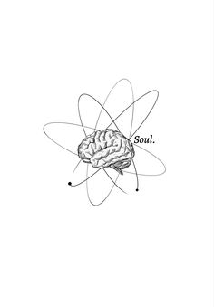 a drawing of an object with the words soul on it