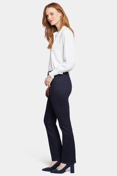 NYDJ's Ellison Straight Jeans feature a flattering high rise with a classic straight-leg silhouette that offers endless styling options. Our Lift Tuck® Technology uses a proprietary slimming panel with a patented criss-cross design to shape and support your curves. Features classic five-pocket styling, zip fly and button closure. Haley is a classic light wash with a vintage appearance. Quinn is a classic dark wash with light fading on the front thighs. Rinse is our deepest indigo wash. Stunning Straight Fit Rigid Denim Jeans In Blue, Relaxed Fit Straight Leg Pull-on Jeans, Non-stretch Straight Leg Jeans With Button Closure, Straight Fit Full-length Rigid Denim Jeans, Pre-washed Straight Leg Rigid Denim Jeans, Petite Pants, Petite Jeans, Fabric Shop, Cross Designs