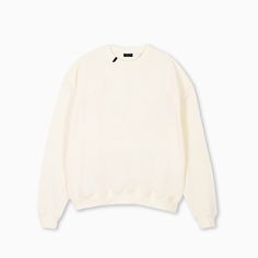 Partch Must Sweatshirt Long Sleeve Organic Cotton Oversized Fit Oversized Cream Sweatshirt, Cream Relaxed Fit Sweater, Cream Knitwear, Cream Sweater Outfit, Cream Crewneck, Sweater Oversized, Sweater Oversize, Sweatshirt Crewneck, Cream Sweater