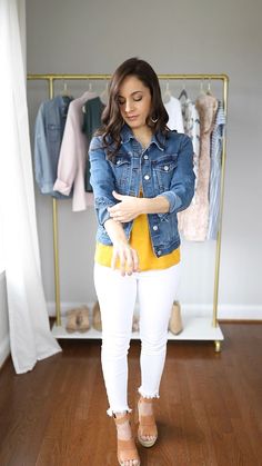 White Jeans Outfit Spring, Jeans For Petite Women, Jeans Outfit Spring, White Jeans Outfit, Cute Outfits With Jeans, Jeans Outfit Summer, Outfit Jeans, 웃긴 사진