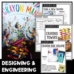 the crayon man book and craftivity kit with instructions for making crayons