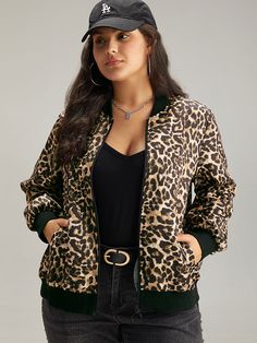 Shop Leopard Patchwork Zipper Pocket Jacket at BloomChic. Plus Size Clothing & Plus Size Jackets. BloomChic is a digital-first fashion and lifestyle destination for modern women sizes 10-30. Women Outfits Fall, Fall Women Outfits, Trendy Outerwear, Clothes Fall, Leopard Fashion, Fall Coat, Pocket Jacket, Modern Women, Winter Jackets Women