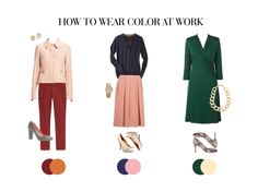 what colors to wear to work and other fashionable office wardrobe advice from Lindsey of Posh & Poised #WorkOutfit #businesscasual #businessfashion Professional Office Outfit, Fashionable Work Outfits, Minimalist Wardrobe Essentials, Minimalist Fashion Outfits, What To Wear To Work, Fashionable Work Outfit, Monochromatic Fashion, Professional Work Outfit, Office Wardrobe