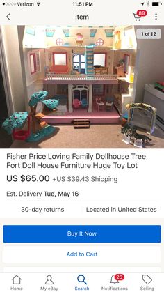 the doll house is on sale for $ 699, and it's now up for grabs