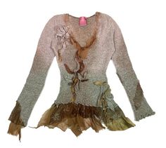 Swamp Fairy, Fairy Moss, Fairy Grunge Outfit, Feminine Cottagecore, Upcycled Jackets, Fairy Top, Png Clothes, Party Fits, Witchy Fashion