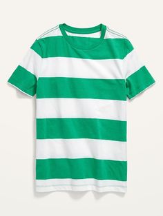 Saw this on Old Navy: Sporty Striped Crew Neck T-shirt, Sporty Striped Summer T-shirt, Sporty White Printed T-shirt, Cotton T-shirt With All Over Print, Green Printed Crew Neck Top, Summer All Over Print Short Sleeve T-shirt, Green Crew Neck Short Sleeve Top For Summer, Summer Green Short Sleeve Crew Neck Top, Casual Short Sleeve Tops With All Over Print