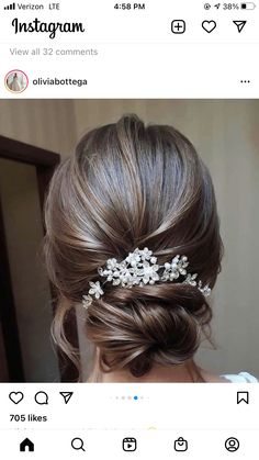 an image of a woman's hair with flowers in her hair and the words, bridal for items or shops made and sold by your dream boutique