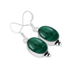 Natural Malachite Gemstone 925 Sterling Silver Earring Jewelry. Earring made by Natural Malachite Gemstone with pure 925 sterling silver. The unique design jewelry Earring has been fashioned out of 925 sterling silver and promises to be comfortable wear at all times. This Jewelry can be a perfect gift for your loved ones and one of a kind design makes this thing perfect for engagement gift, wedding gift, marriage anniversary gift and birthday gift. Malachite Earring - Oval Malachite Earring - Cr Traditional Sterling Silver Jewelry With Natural Stones, Green Sterling Silver Jewelry With Polished Finish, Oval Malachite Gemstone Jewelry, Green Spiritual Jewelry With Polished Finish, Traditional Green Jewelry Stamped 925, Silver Round Malachite Jewelry, Malachite Round Gemstone Jewelry, Green Onyx Round Gemstone Jewelry, Green Sterling Silver Gemstones With Polished Finish