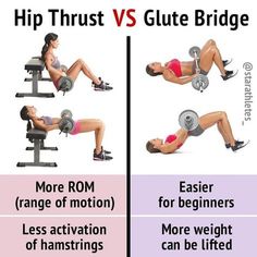 a woman doing the hip thrust and glute bridge exercises