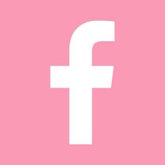 the facebook logo is shown on a pink background