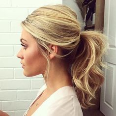 Updo Ponytail, Short Hair Ponytail, Blonde Updo, Perfect Ponytail, Pony Tails, Hairdo Wedding, Hairstyles Updo