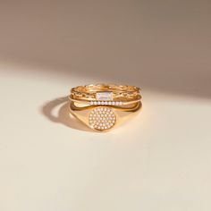 Complete your collection of jewelry with this Lana 14K Gold Ring! Featuring a baguette crystal stone and a delicate chain link design, this 14k gold ring is sure to add a bit of sparkle to your everyday wear. Perfect for any occasion, this ring is sure to be the envy of all your friends! Available in 14K yellow gold Band width: 1.8mm Baguette CZ size: 2mm by 4mm SKU: BYR1117 Affordable Fine Jewelry, Diamond Signet Ring, Modern Jewellery Design, Fine Gold Jewelry, Link Design, Gold Signet Ring, Diamond Bar, Gold Diamond Ring, Delicate Chain