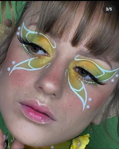 Faerie Makeup, Eyeliner Looks, Halloween Makeup, Hair Ideas, Face Paint, Carnival Face Paint, Eyeliner, Makeup Looks, Carnival