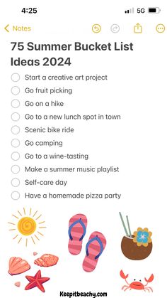 the summer bucket list for kids