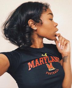 Silk Press Natural Hair, Looks Black, Baddie Hairstyles, Black Girls Hairstyles, Aesthetic Hair, Hair Skin, Curled Hairstyles, Pretty Hairstyles, Bob Hairstyles