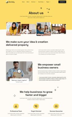 About Us Page for a Social Media Marketing Agency Website Design About Us Page, Why Us Website Design, About Me Template Website, About Us Page Design Layout, Work With Us Page Design, About Us Webpage Design, Website About Us Page Design, Web About Us Design, Advertising Website Design