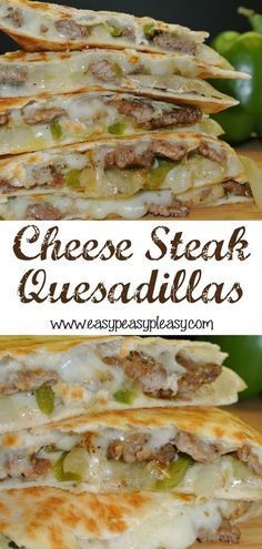 Try a new take on the classic quesadilla recipe with these Cheese Steak QuesadillasThey are sure to be a hit in your houseAdults and kid approved. Cheese Steak Quesadillas, Steak Ideas, Philly Cheese Steak Sandwich, Steak Sandwiches, Cheese Steak Sandwich, Philly Cheese, Work Meals