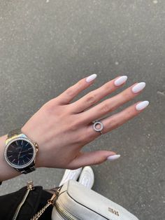 Best Summer Nails, Classy Almond Nails, Summer Nails Ideas, Milky Nails, Soft Nails