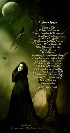 Witches Poem, Maiden Goddess, I Am A Witch, Pagan Witch, Wicca Witchcraft, Witch Stuff