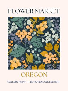 the flower market oregon gallery print botanical collection