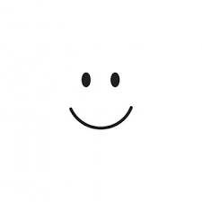 a black and white drawing of a smiley face