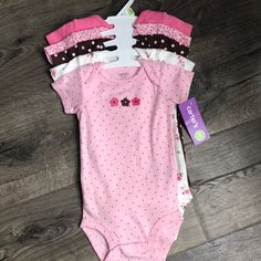 Baby Girls Nwt 5 Piece Set Cute Details On All Bodysuits Size 3 Months No Rips Or Stains Bundle And Save More! Barbie Party Decorations, Girly Acrylic, Carters Girl, Barbie Party, Pride Rainbow, Quince Dresses, Kids Jordans, Perfect Makeup