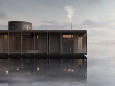 Houseboat Design, Floating Architecture, Wooden Facade, Public Seating, Architecture Magazines, Floating House, Houseboat, Architecture Student, Urban Farming