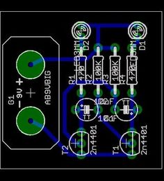 an electronic circuit diagram showing the components