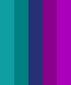 the color purple and teal is shown in this image, it appears to be different shades