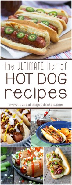 the ultimate list of hot dog recipes