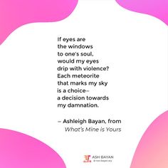 © Ashleigh Bayan (2020). 🌋 “What’s Mine is Yours” is an eleven-verse poem about the rebellion and rage brought by an authoritarian parent treating their child like their own property. The speaker of this poem is one such child who is ready to destroy themself, if it means destroying their own parent, since their two fates are intertwined anyways, in the scheme of things. 🌋( Tags: #ashleighbayan #nonbayanary #ashbayan #non.bayan.ary #domesticabuse #abuse #victim #objectification )