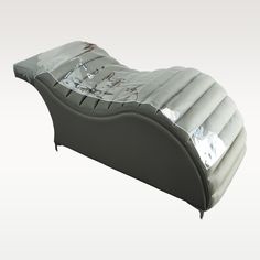 an inflatable bed is shown on a white background with no people around it