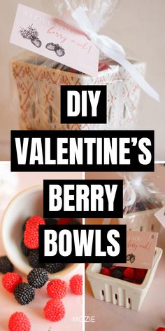 valentine's berry bowls are the perfect way to celebrate with friends and family this valentine's day