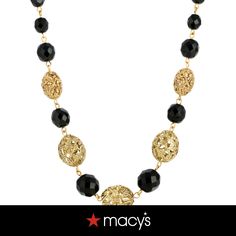 in stock Elegant Black Beads With Gold Details, Party Onyx Beaded Necklaces With Black Beads, Party Onyx Beaded Necklace With Black Beads, Elegant Black Necklaces With Gold Beads, Black Jewelry With Gold Beads For Formal Occasions, Elegant Black Necklace With Gold Beads, Formal Black Jewelry With Gold Beads, Onyx Black Beaded Necklaces For Party, Black Necklace With Spacer Beads For Party