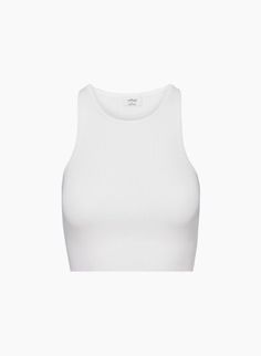 Versatile Everyday Crop Top, Fitted Seamless Crop Top, Seamless Construction Crop Top, Everyday Seamless Cropped Top, Seamless Cropped Tank Top, Basic Everyday Seamless Crop Top, Casual Seamless Crop Top For Everyday, Everyday Cropped Seamless Crop Top, Sporty Ribbed Cropped Tank Top