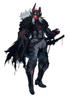 Armored Gull, Wolf Armor, Mecha Armor, Ronin Samurai, Arte Ninja, Futuristic Armour, Ninja Art, Karakter Disney, Arte Cyberpunk