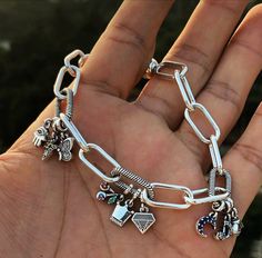 Pandora Link Bracelet, Pandora Me Charms, Pandora Bracelet On Wrist, Mens Pandora Bracelet, Pandora Me Link Bracelet, Pandora For Men, Pandora Bracelet Aesthetic, Pandora Me Bracelet, Pandora Me Collection