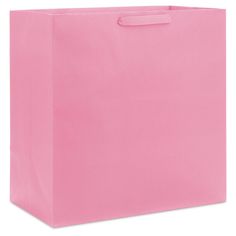 a pink shopping bag on a white background