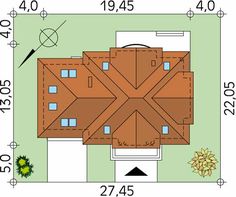 the floor plan for an apartment building is shown in blue and green, with arrows pointing to